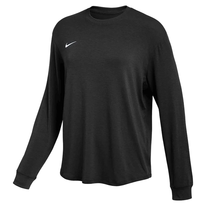 Nike Women's Team One Relaxed Top LS black color