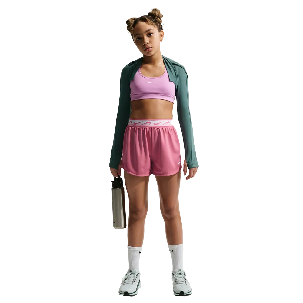 Nike Big Kids' (Girls') Dash Dri-FIT Running Shorts Pink Color