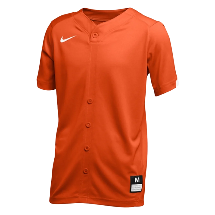 Nike Big Kids' Stock Gapper Baseball Jersey (Loose Fit) Orange Color