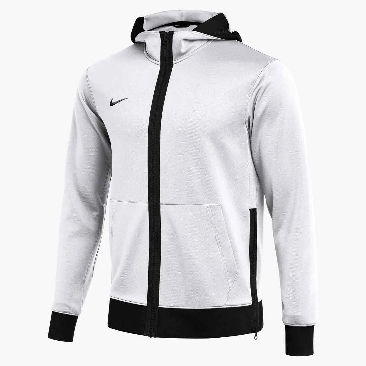 Nike Men's Dri-FIT Showtime Full-Zip Basketball Hoodie White Color