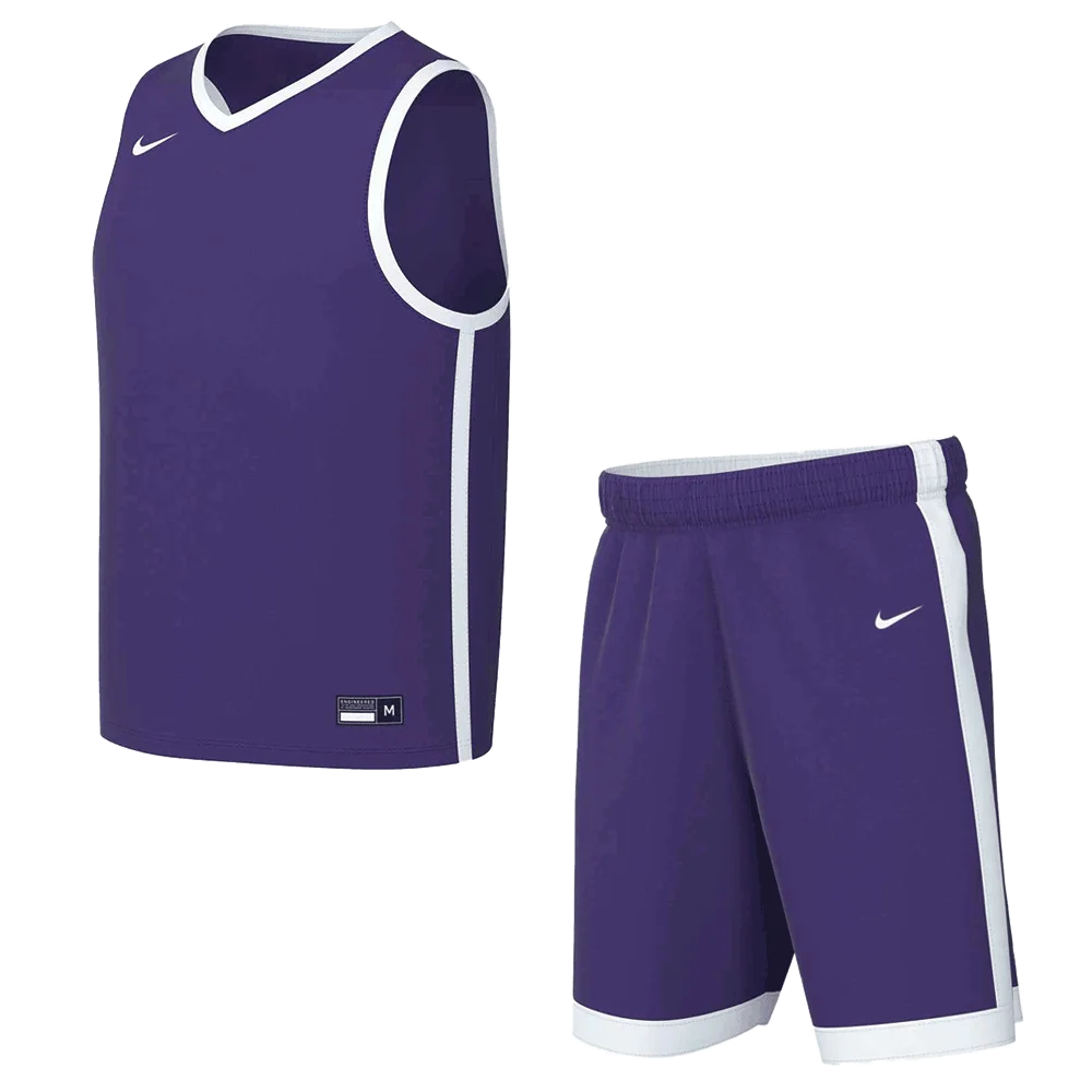 Nike Kids Stock Elite Game Set - Jersey and Shorts Purple Color