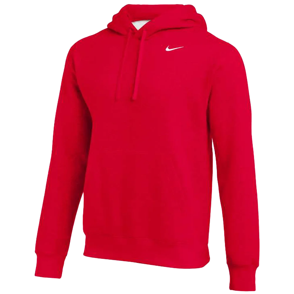 Nike Men's Club Training Pullover Hoodie Red Color.