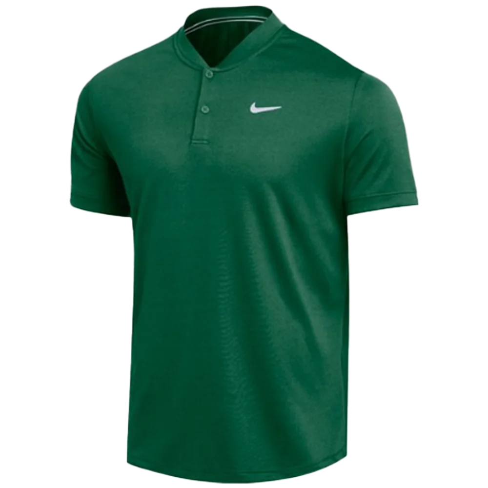 Nike Men's Court Dri-Fit Polo Blade (Standard Fit) Green Color Front View