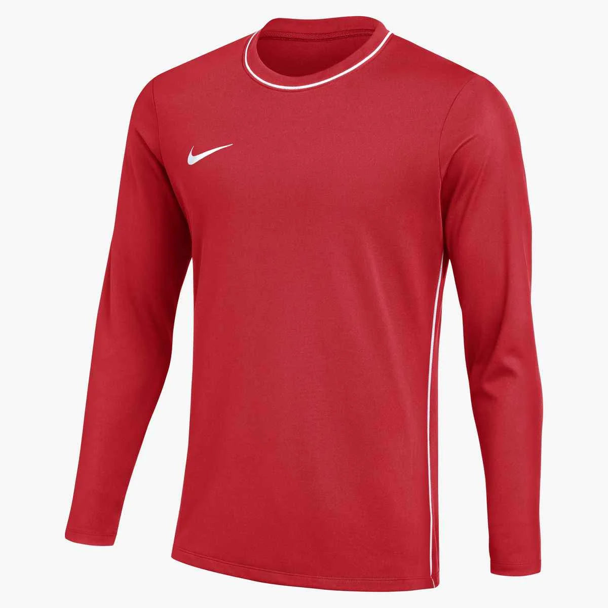 Nike Men's Dri-FIT Park Long-Sleeve Crew-Neck Soccer Top Red Color
