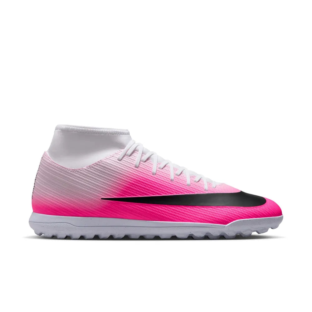 Nike Men's Mercurial Superfly 11 Club Turf High-Top Soccer Shoes Pink Color