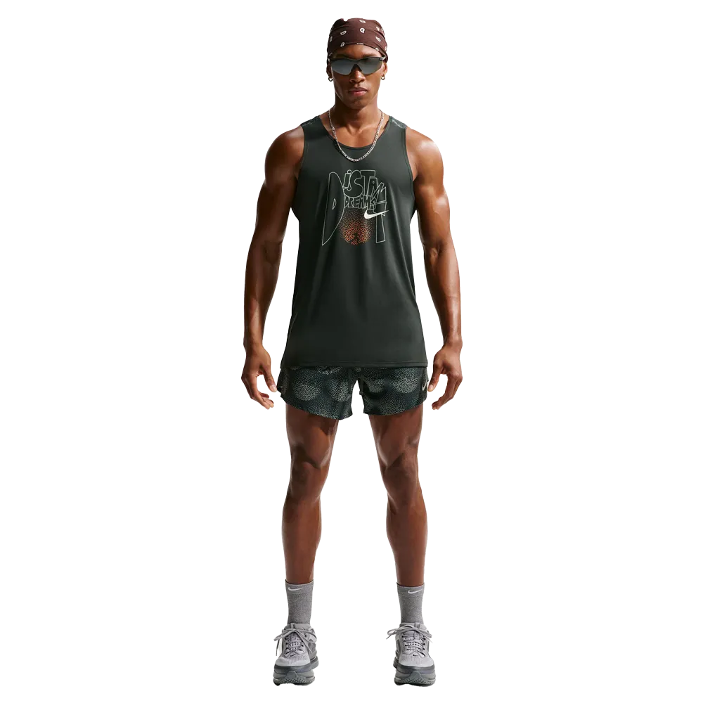 Nike Men's Stride Dri-FIT ADV Running Tank Top Black Color