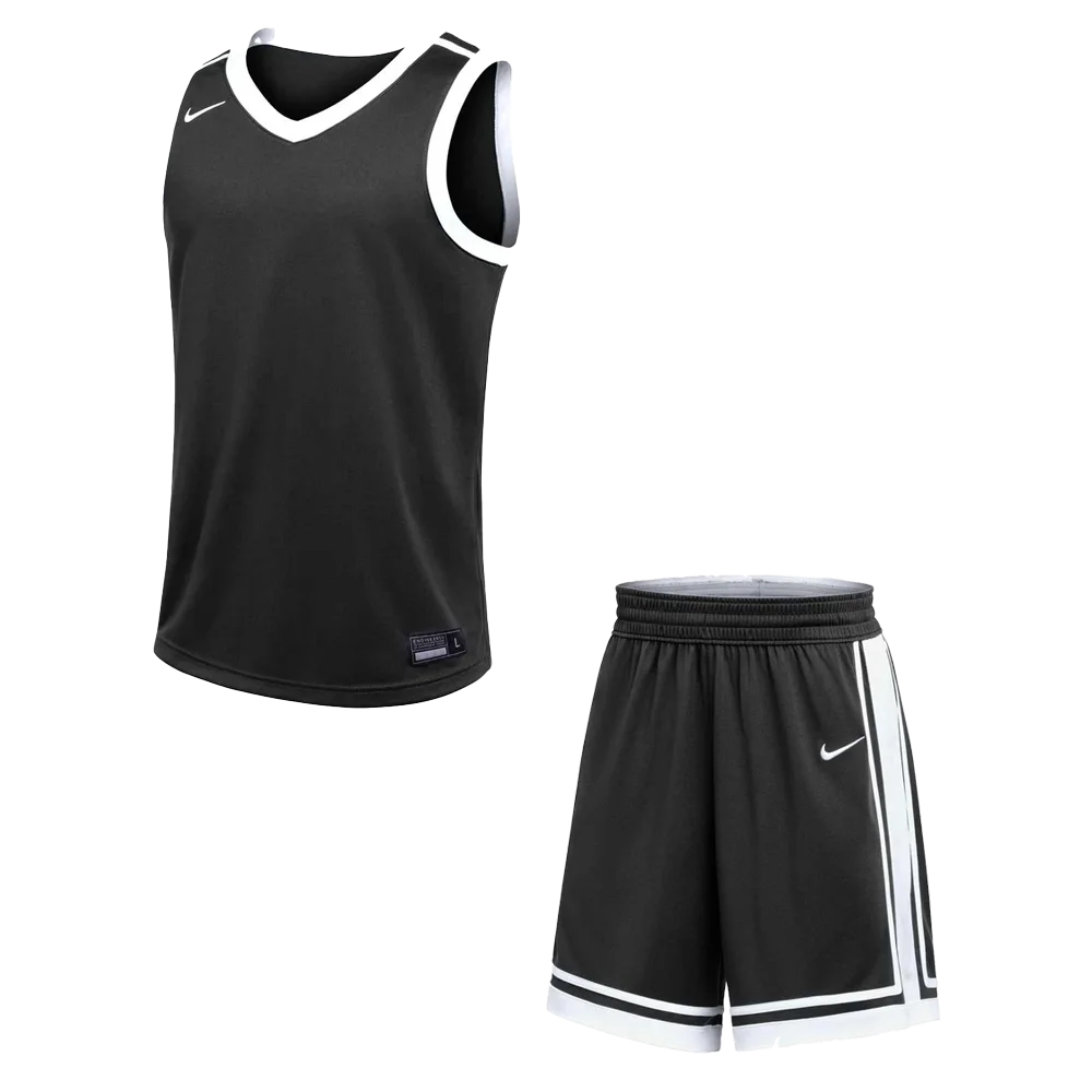 Nike Men’s Team Basketball Elite Pro Set - Jersey and Short black color