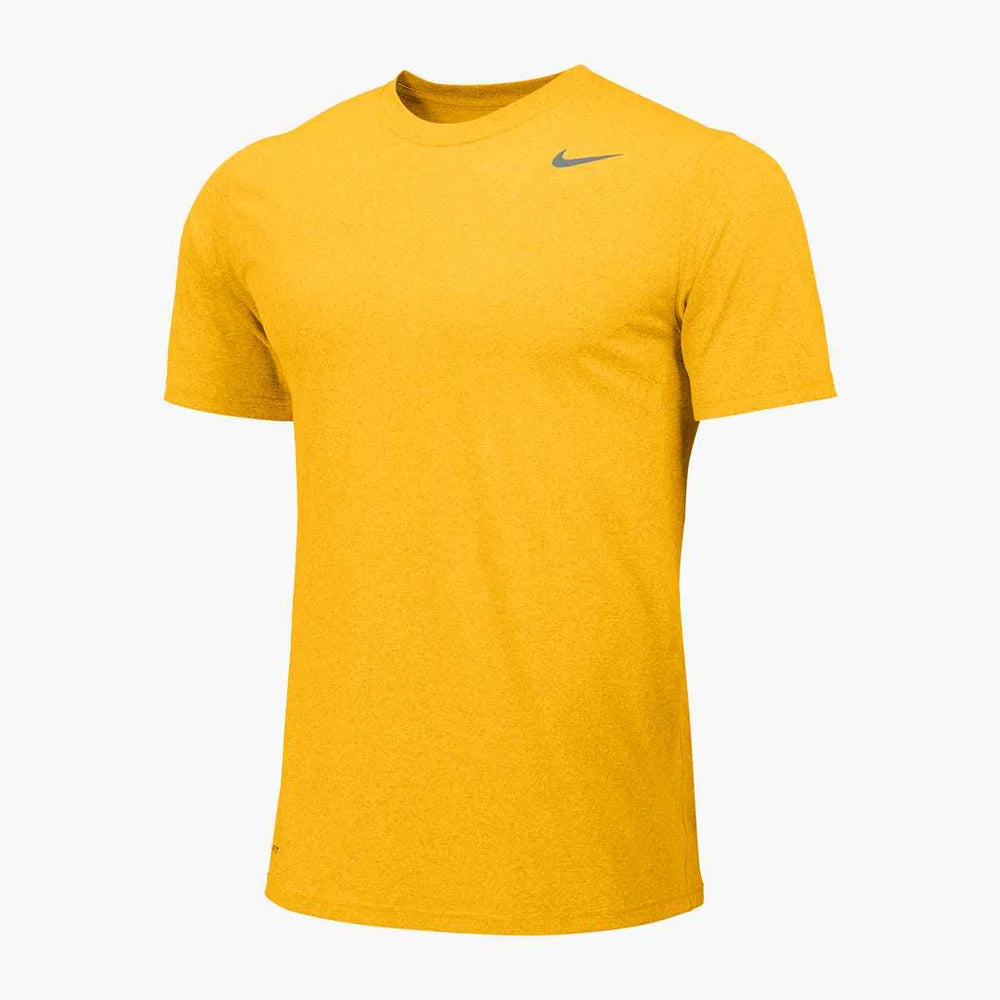 Nike Men's Team Legend Short Sleeve Crew (Standard Fit) Yellow Color