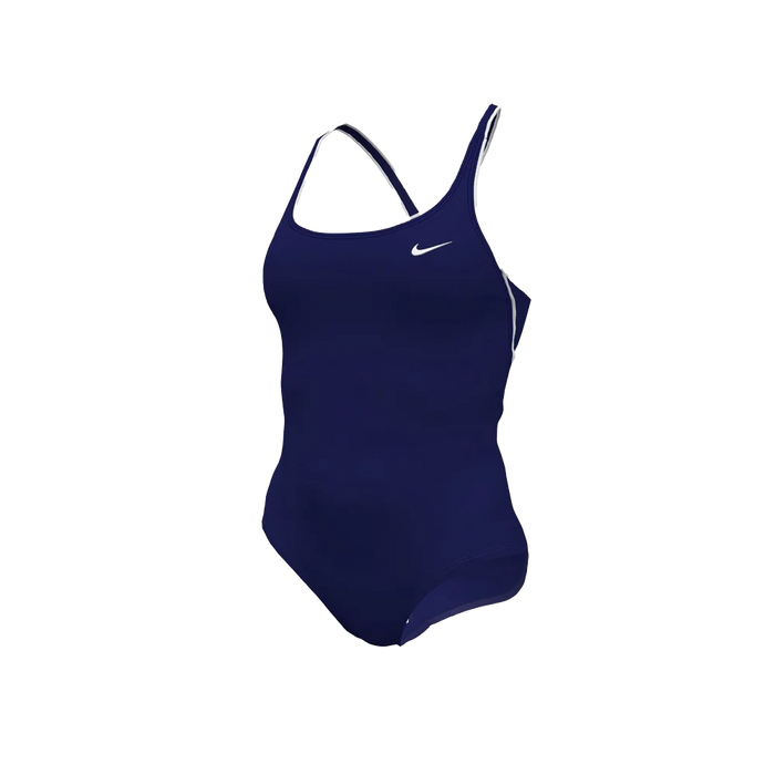 Nike Swim Women's Powerback One Piece Navy Color