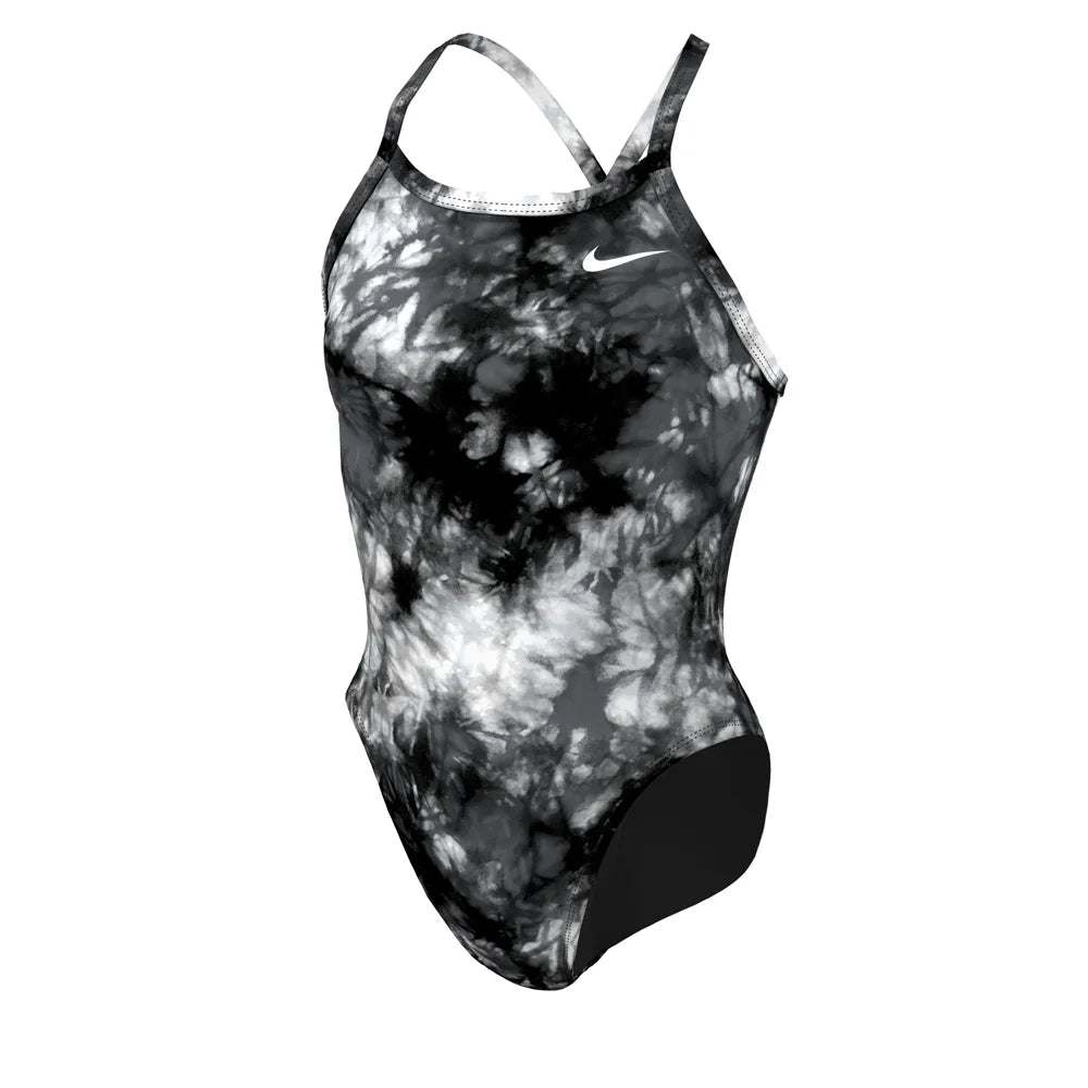 Nike Swim Women's Tie Dye Crossback One Piece black color