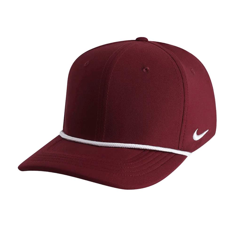 Nike Team Rise Rope Cap (RC20031A) Blank Maroon /White Color 3Quarter front view