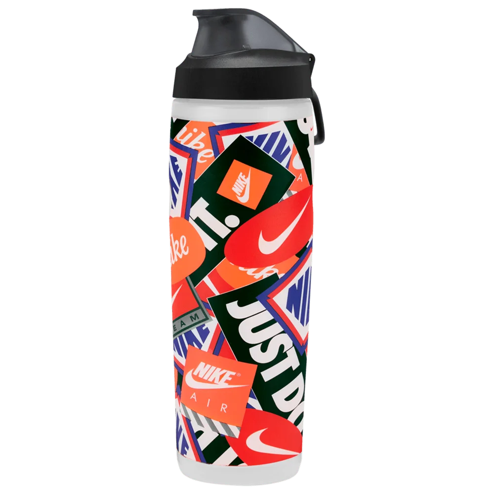Nike Unisex Refuel Bottle Locking Lid 32 Oz Graphic Grey Color