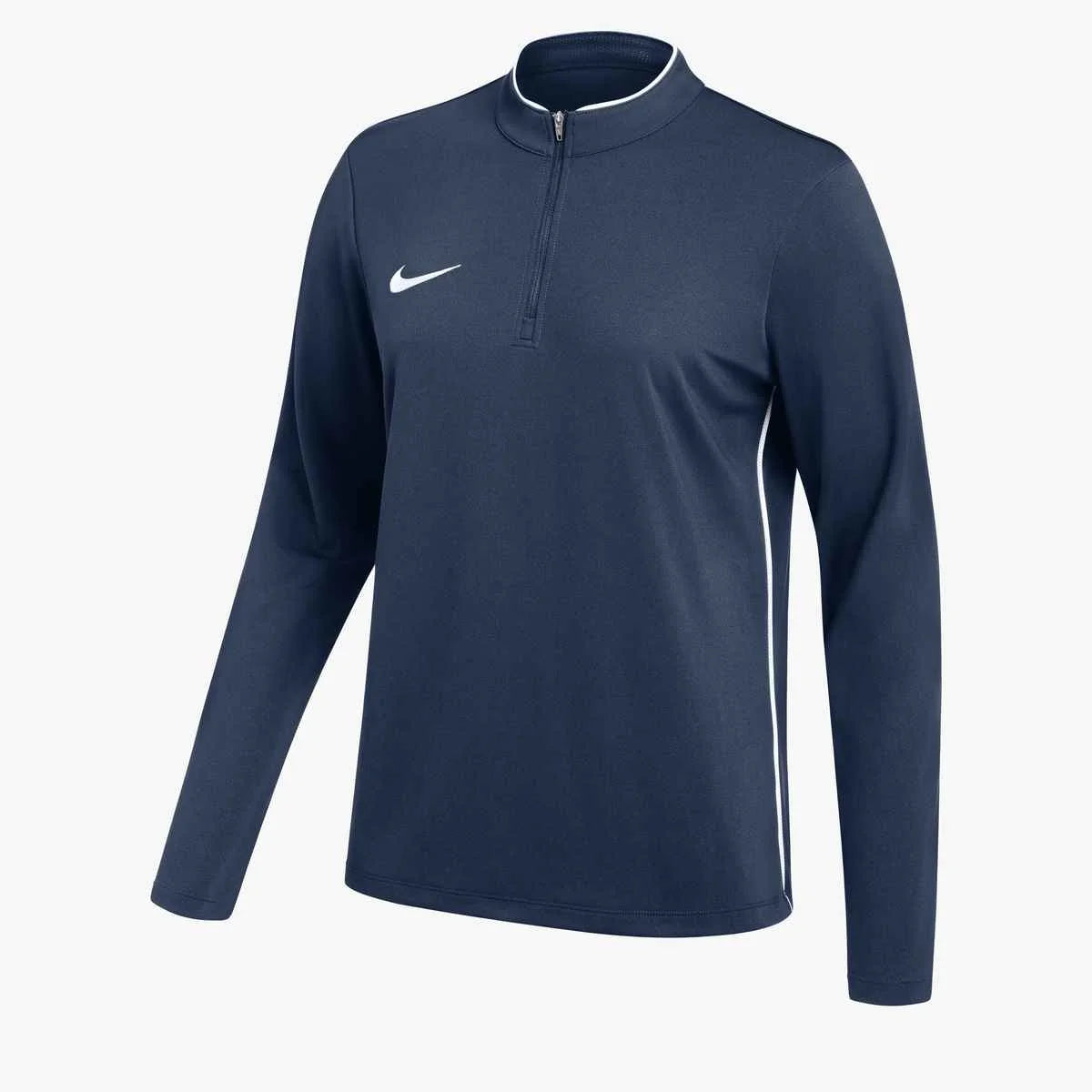 Nike Women's Dri-FIT Park Long-Sleeve 1/4 Zip Soccer Drill Top Navy Color.