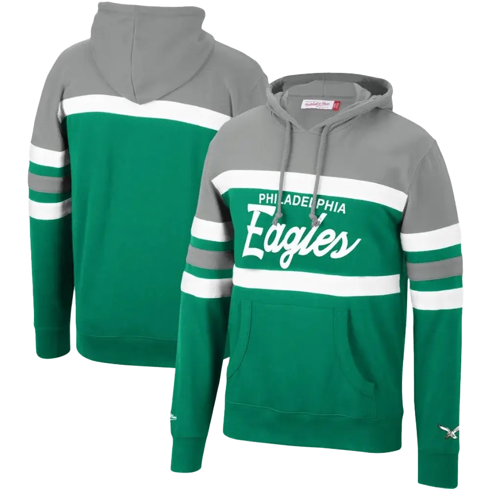 Sudadera con capucha de entrenador en jefe de los Philadelphia Eagles de Mitchell & Ness
