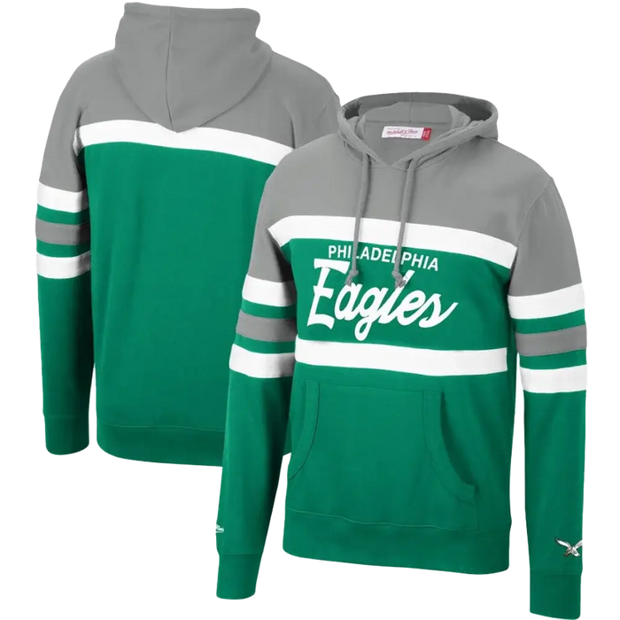 Philadelphia Eagles Mitchell & Ness Head Coach Hoodie Green color