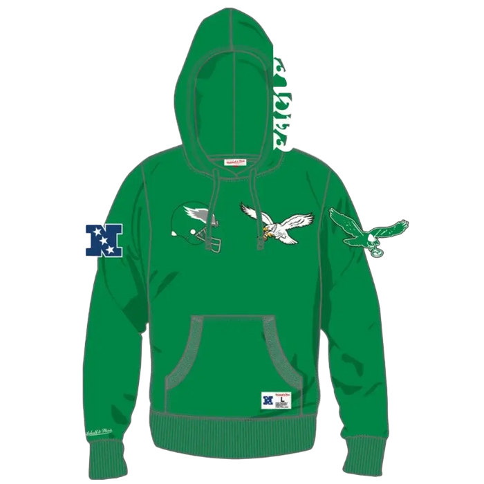 Philadelphia Eagles Mitchell & Ness Heritage City Connection Green Hoodie