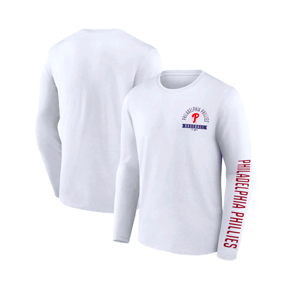 Philadelphia Phillies Long Sleeve Pressbox T-Shirt