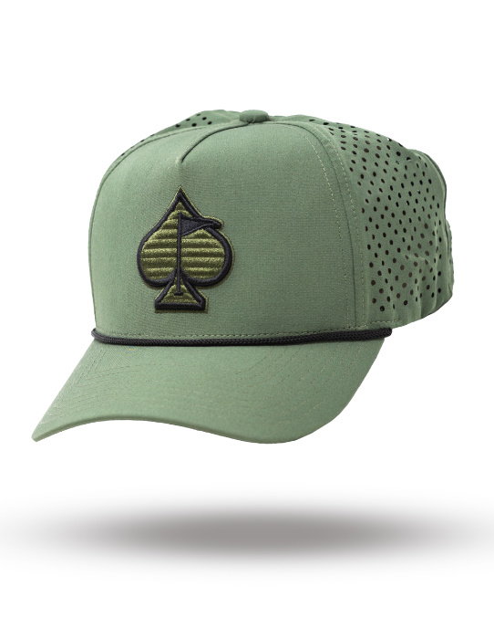 Sombrero de cuerda perforada - Oliva