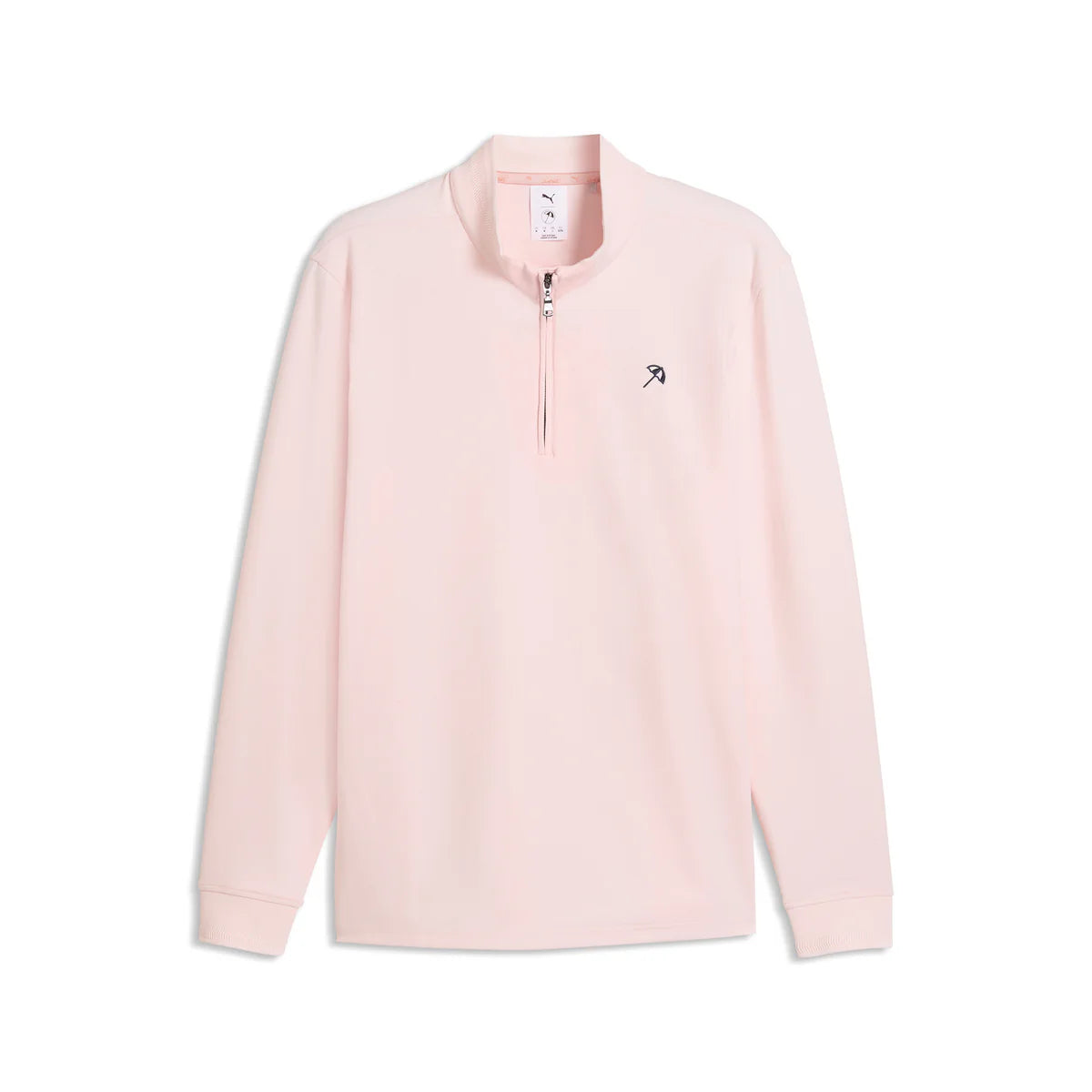 Puma Golf Men's AP CLOUDSPUN Golf 1/4 Zip Pink color.