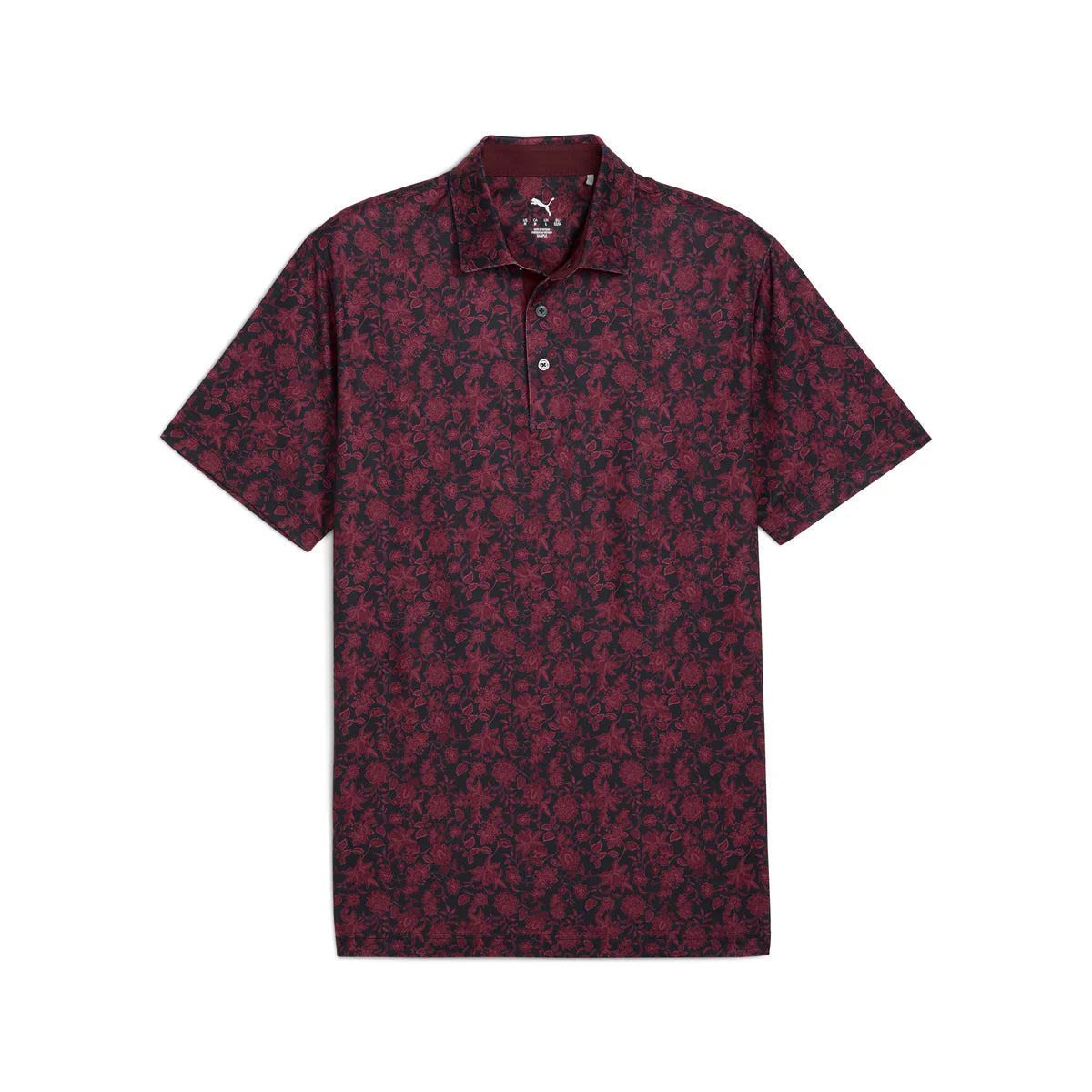 Puma Golf Men's CLOUDSPUN Carmela Floral Golf Polo