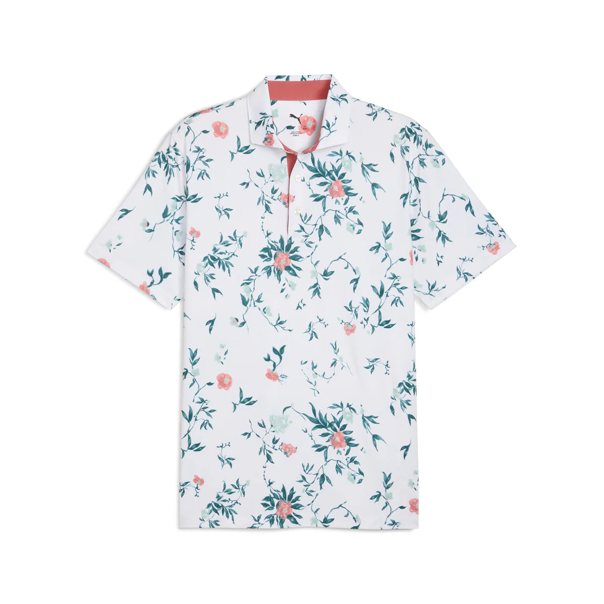 Puma Golf Men's MATTR Water Floral Golf Polo