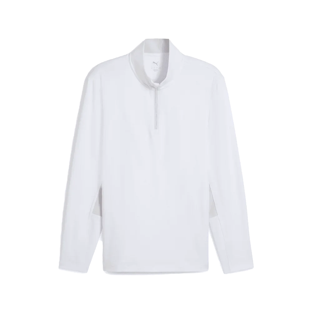Puma Golf Men's Pure 2.0 1/4 Zip White color