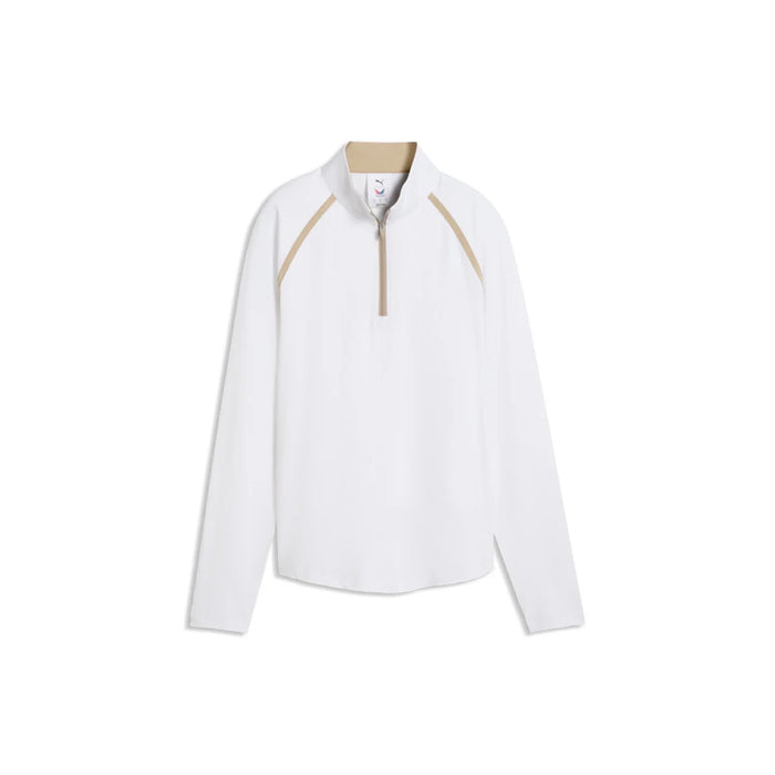 Puma Golf Women's X Volition UV 1/4 ZIP White Color.