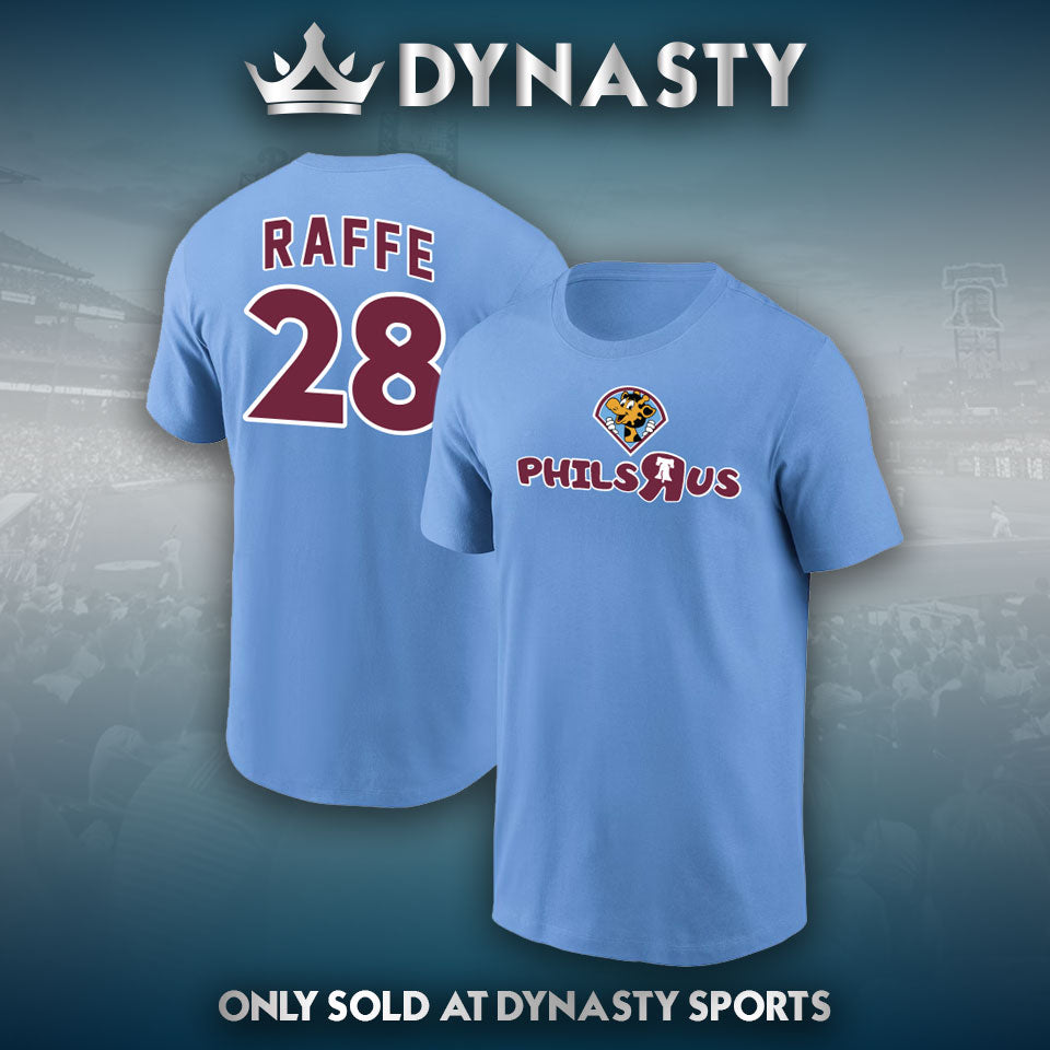 Camiseta juvenil de Alec Bohm "Raffe" Phillies, con apodo de jugador de los Phillies de "Phillies R Us"