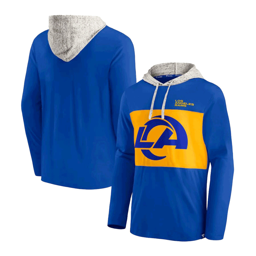 Los Angeles Rams Royal Long Sleeve Hoodie T-Shirt