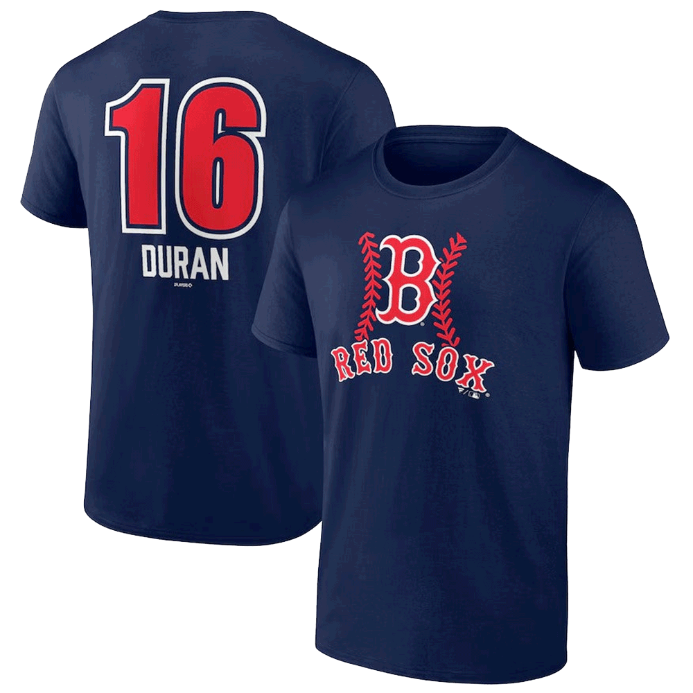 Jarren Duran Boston Red Sox Fastball Player Name & Number T-Shirt - Navy