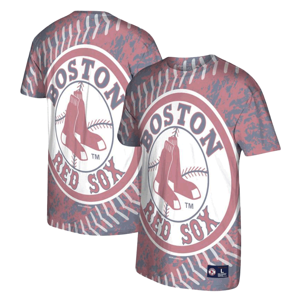 Boston Red Sox Mitchell & Ness Red Jumbotron T-Shirt