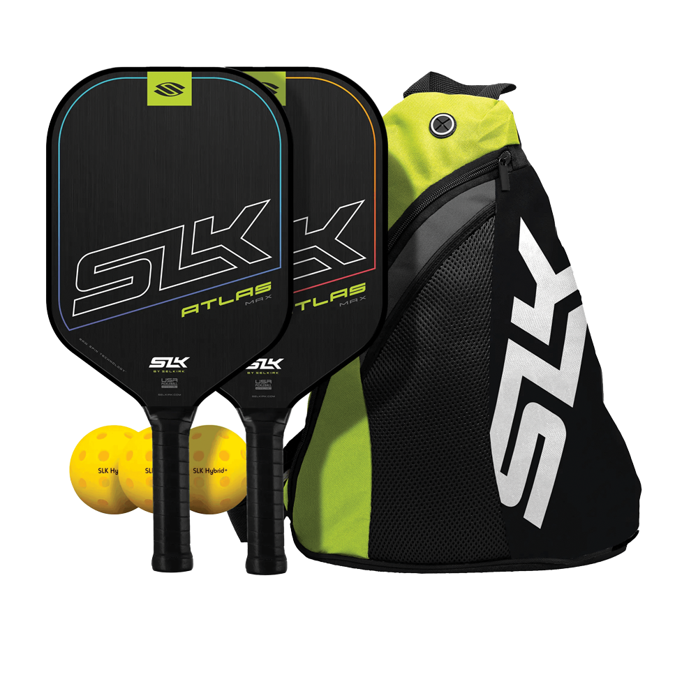 Selkirk SLK Atlas Raw Carbon Bundle Pickleball Paddle Set