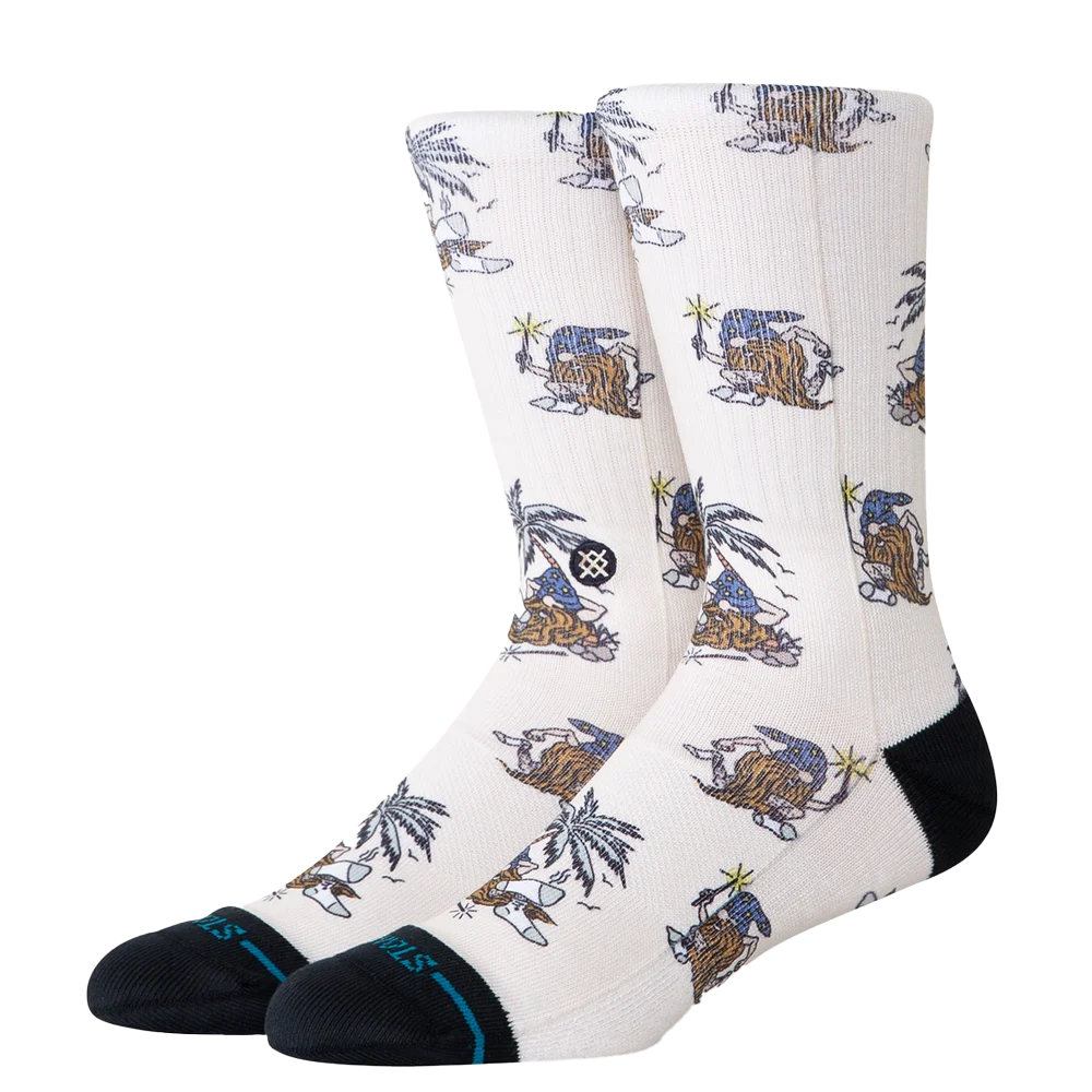 Stance Unisex Castaway Crew White Color