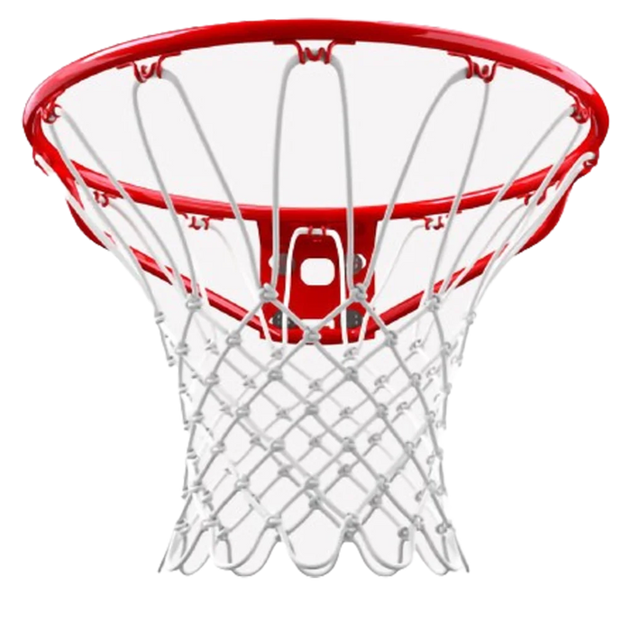 Standard Basketball Rim Red color