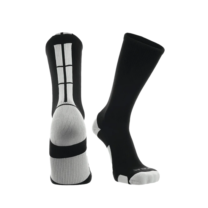 TCK Baseline 3.0 Athletic Crew Socks- Pack of 3 Black color