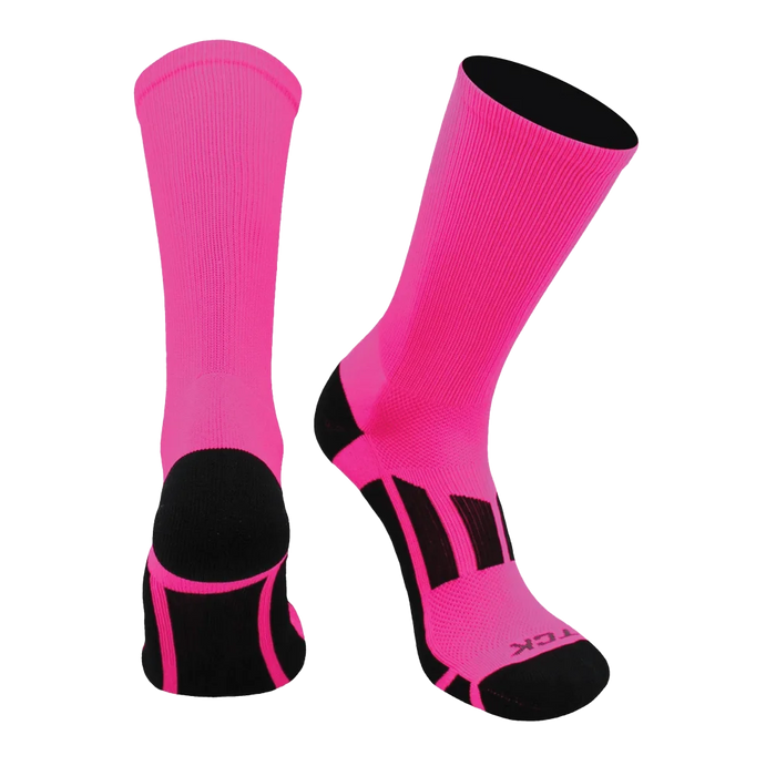 TCK Elite Performance Sports Socks 2.0 Crew Length- Pack of 3 Pink color