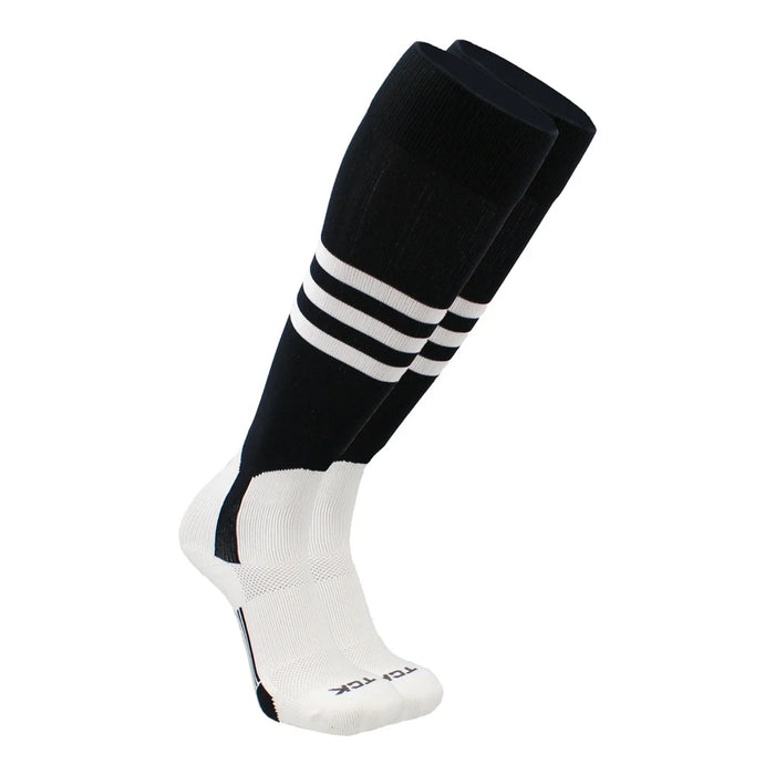 TCK Dugout Classic 3-stripe Baseball Stirrups Black Color