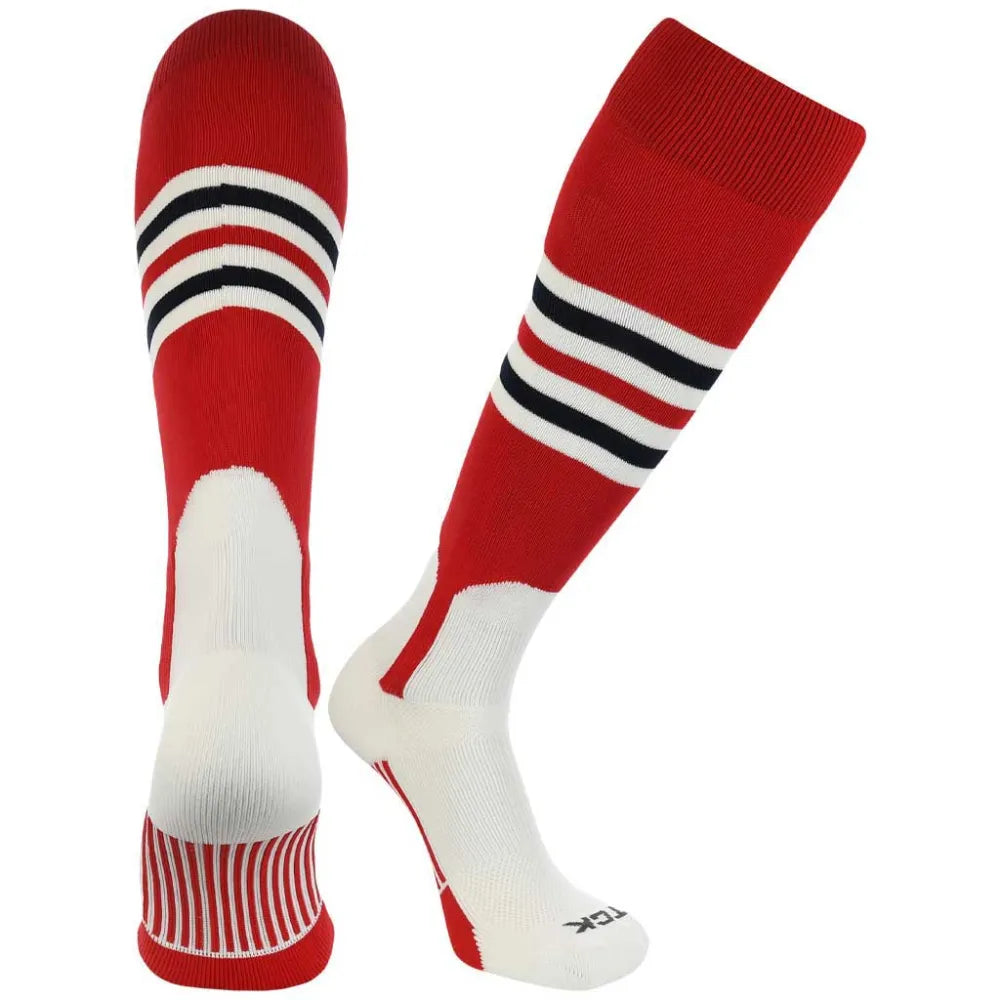 TCK Vintage Multi-Stripe Baseball Stirrups - Pack of 3