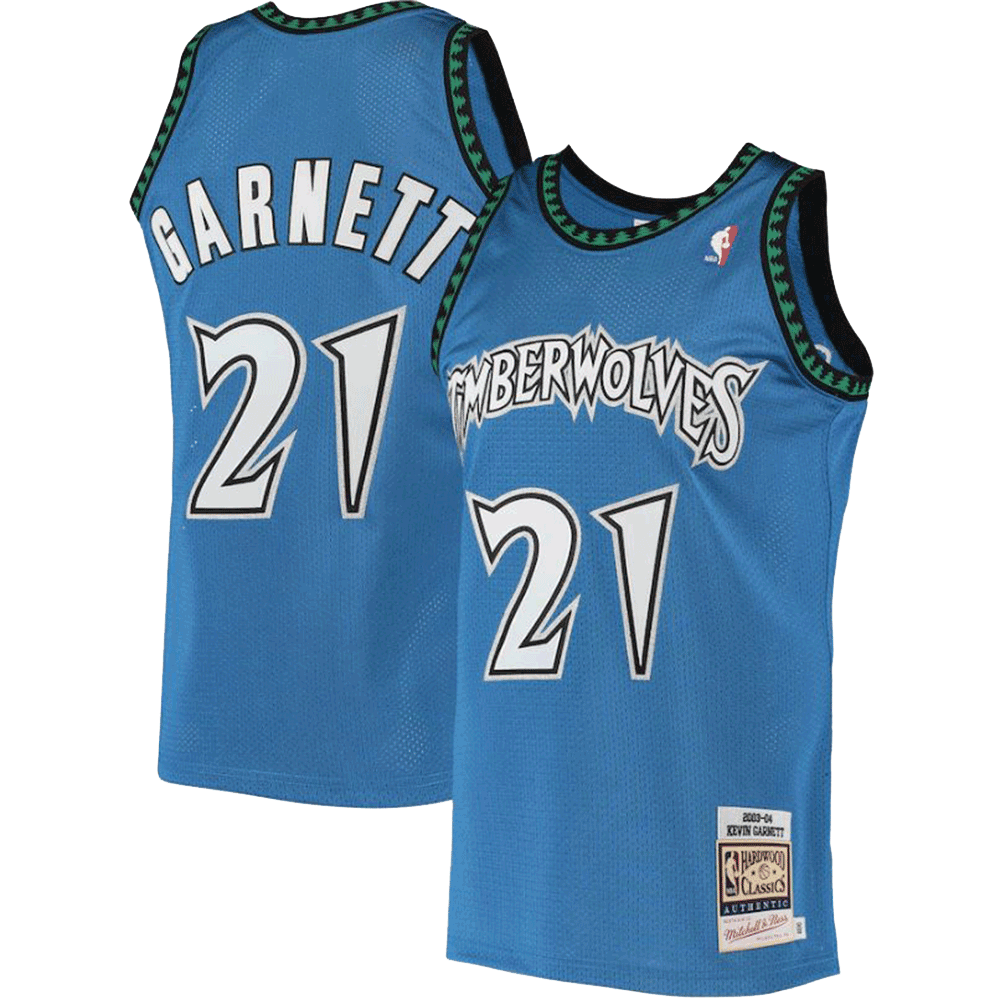Kevin Garnett Minnesota Timberwolves Mitchell & Ness Blue Hardwood Classics 2003-04 Swingman Jersey