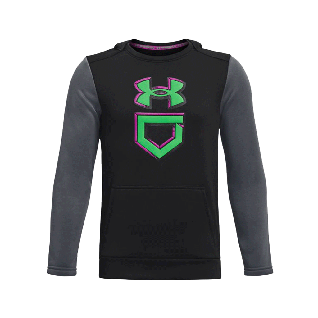 Sudadera con capucha gráfica de béisbol para niño de la UA