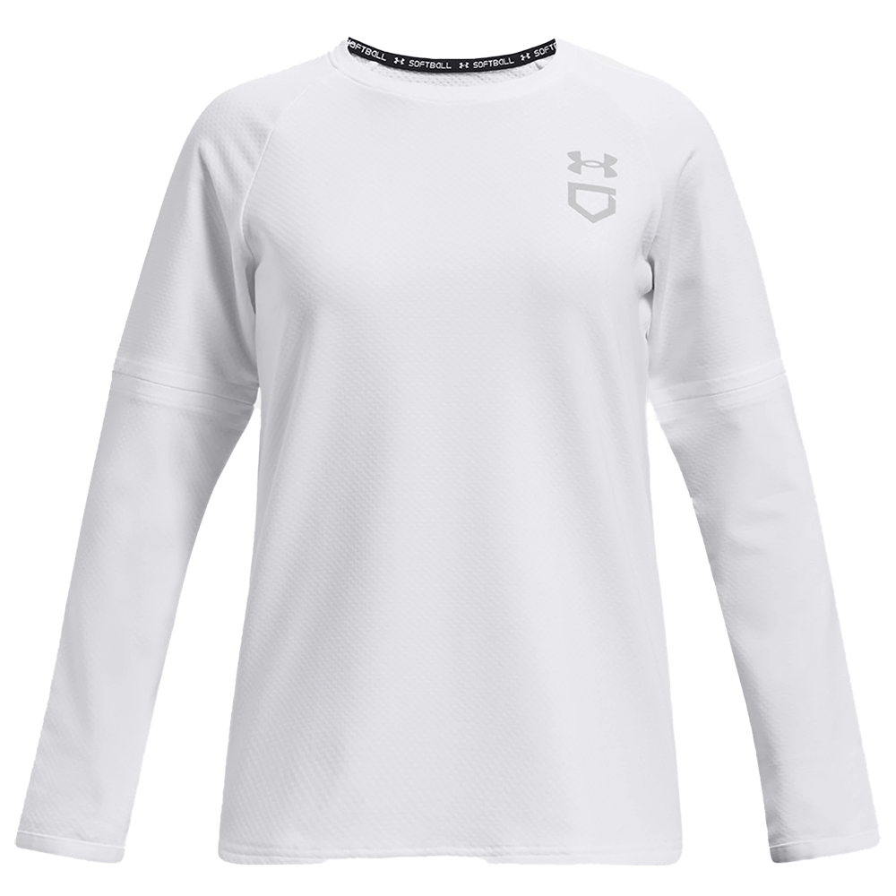 Sudadera con capucha tipo waffle utilitaria para niña UA