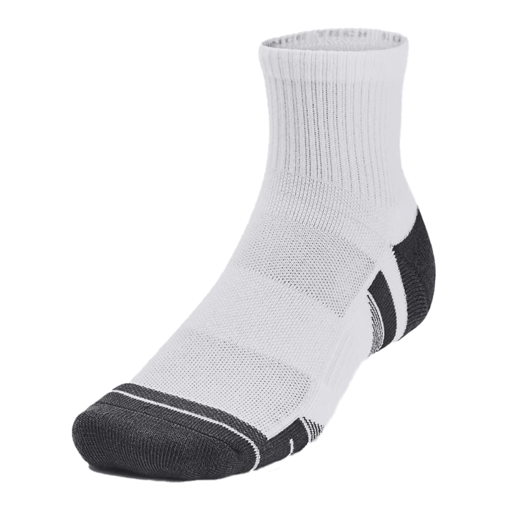 UA Unisex Performance Tech 3-Pack Quarter Socks
