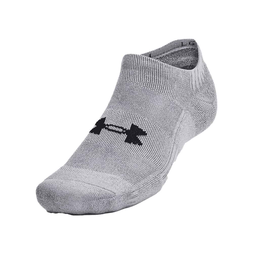 UA Unisex Training Cotton 3-Pack No Show Socks
