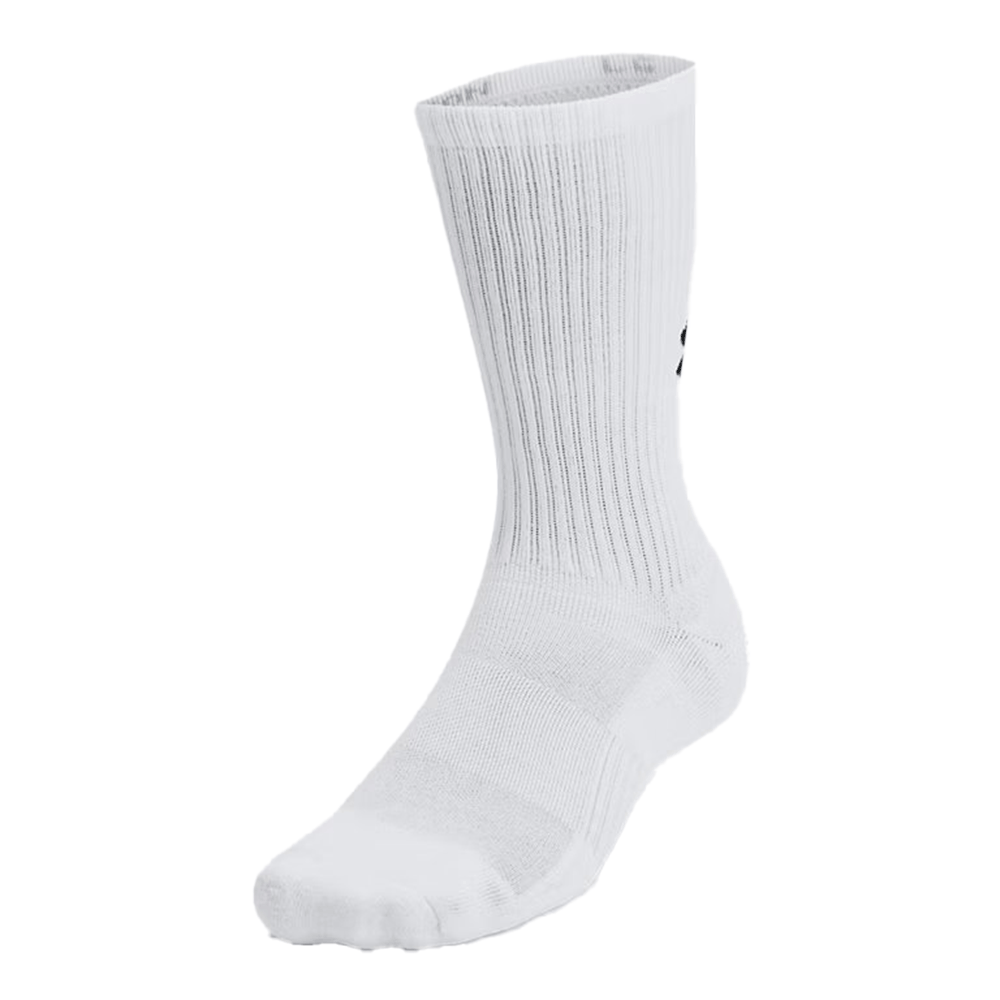 UA Unisex Training Cotton 3-Pack Crew Socks