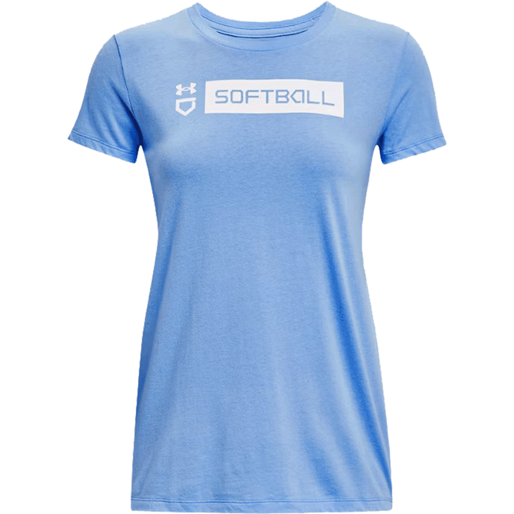 Camiseta de manga corta de sóftbol para mujer UA