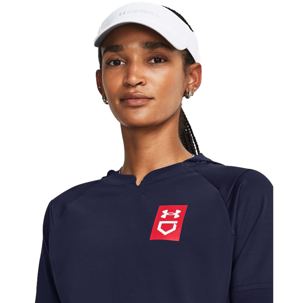 Chaqueta de jaula de sóftbol para mujer UA