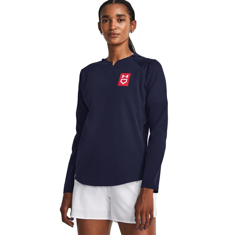 Chaqueta de jaula de sóftbol para mujer UA