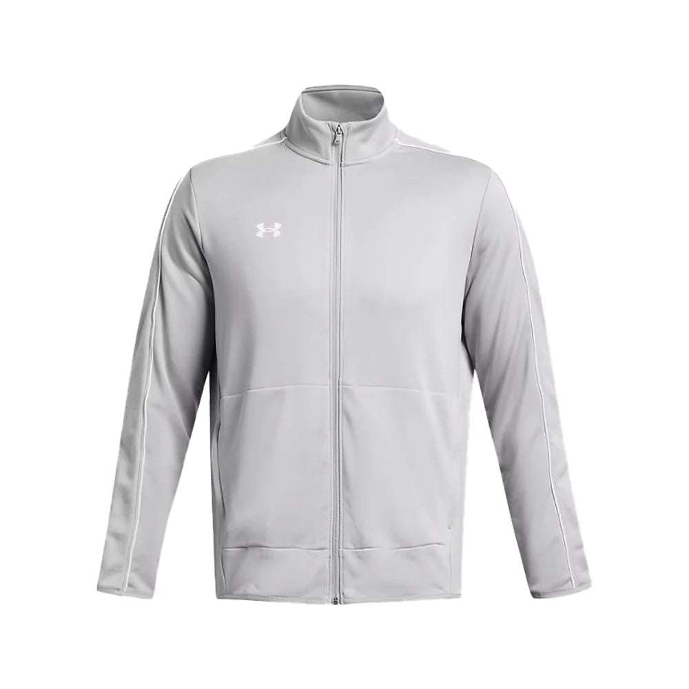 UA Men's Command Warm-Up Full Zip Gray Color.