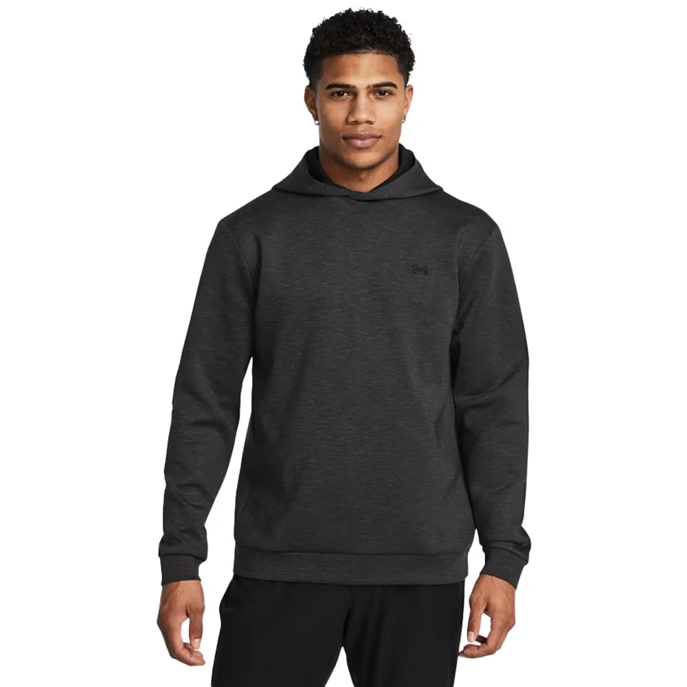 UA Men's Drive Midlayer Hoodie Black Color.