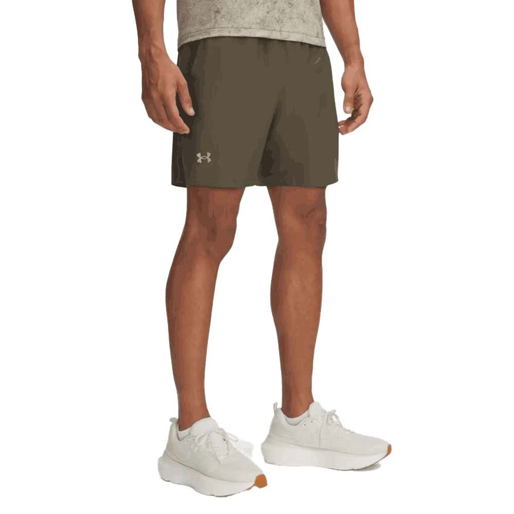 UA Men's Launch Unlined 7" Shorts Khaki Color